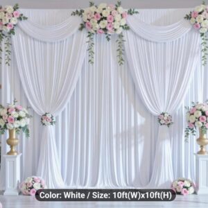 Multiple colours of wall curtains 6.1m x 3.05m