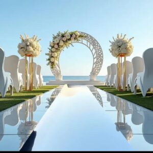 Reflective mirrored carpet 10m × 1m thickness 0.12mm
